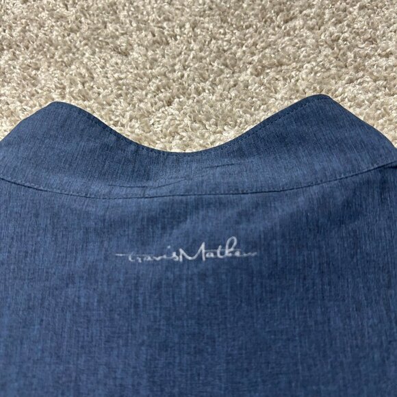 Travis Mathew Mens Medium Navy Full-Zip Lightweight Jacket Polyester Blend - Picture 7 of 10